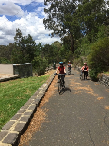 Just crossed the pipe bridge at Fairfield Park.