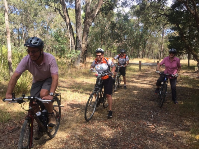 Setting off on the Tiger Rail Trail